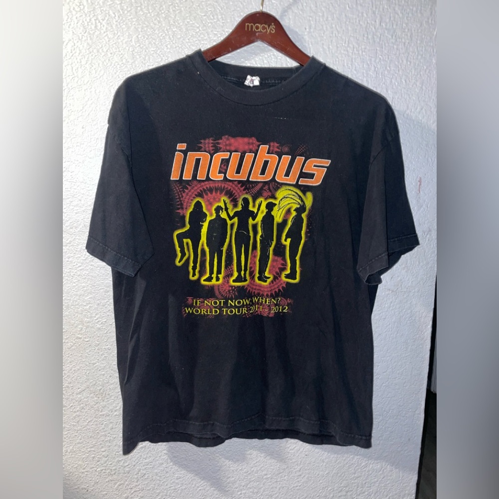 2012 incubus if not now tour band tee sz XL